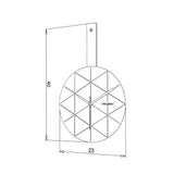 orologio da parete minuetto nero e bianco mt192101, ambientazione d’arredo con il prodotto protagonista