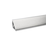 alzatina triangolare in pvc rivestita in carta colore ciliegio 4 metri, dettaglio della finitura dell’alzatina in abbinamento al top