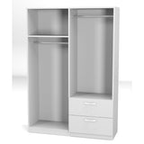 armadio grd4422023 rovere 4 ante e 2 cassetti, armadio in ambiente arredato, ideale per ispirazione d’interni