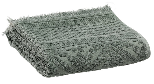 asciugamano zoe timo, colore timo, taglia 50 x 100. asciugamano piegato su sfondo neutro per una visione pulita del prodotto