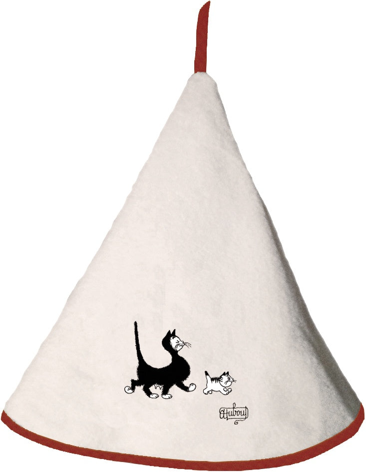 asciugamano dubout mere & fils avorio, colore avorio, taglia diamètre 60. asciugamano piegato su sfondo neutro per una visione pulita del prodotto