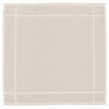 asciugamano loess avorio, colore avorio, taglia 50 x 50. asciugamano piegato su sfondo neutro per una visione pulita del prodotto