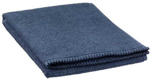 asciugamano bora inchiostro, colore inchiostro, taglia 50 x 100. asciugamano piegato su sfondo neutro per una visione pulita del prodotto