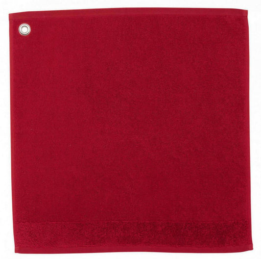 asciugamano con occhiello curl mela, colore mela, taglia 50 x 50. asciugamano piegato su sfondo neutro per una visione pulita del prodotto