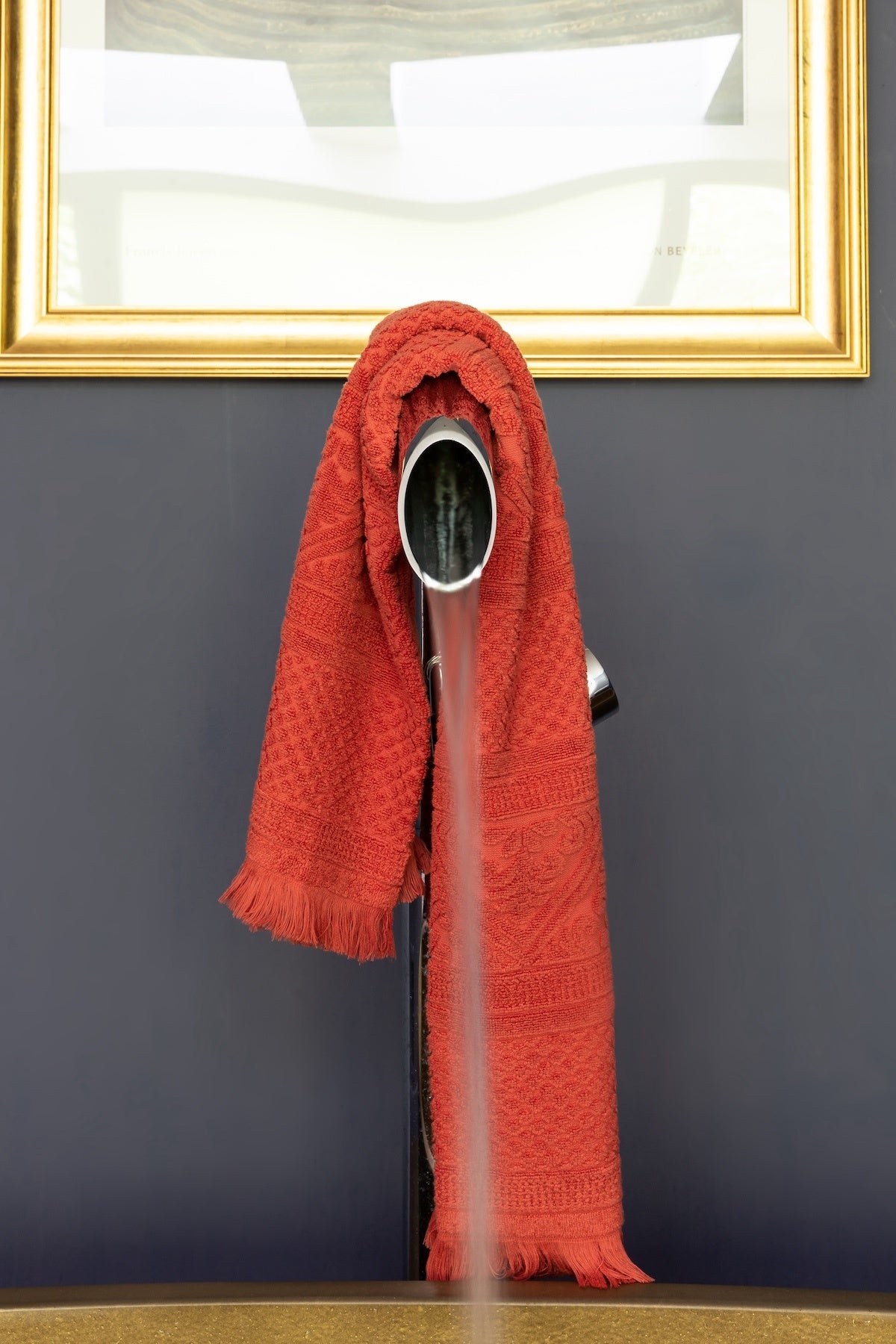 asciugamano da bagno zoe mattone, colore mattone, taglia 100 x 180. realizzato in 100% cotone, ideale per assorbenza e delicatezza sulla pelle