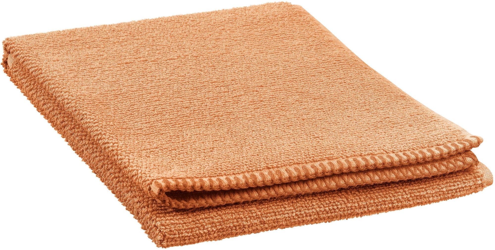 asciugamano bora cannella, colore cannella, taglia 50 x 100. asciugamano piegato su sfondo neutro per una visione pulita del prodotto