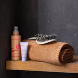 asciugamano bora cannella, colore cannella, taglia 50 x 100. asciuga rapidamente lasciando una piacevole sensazione