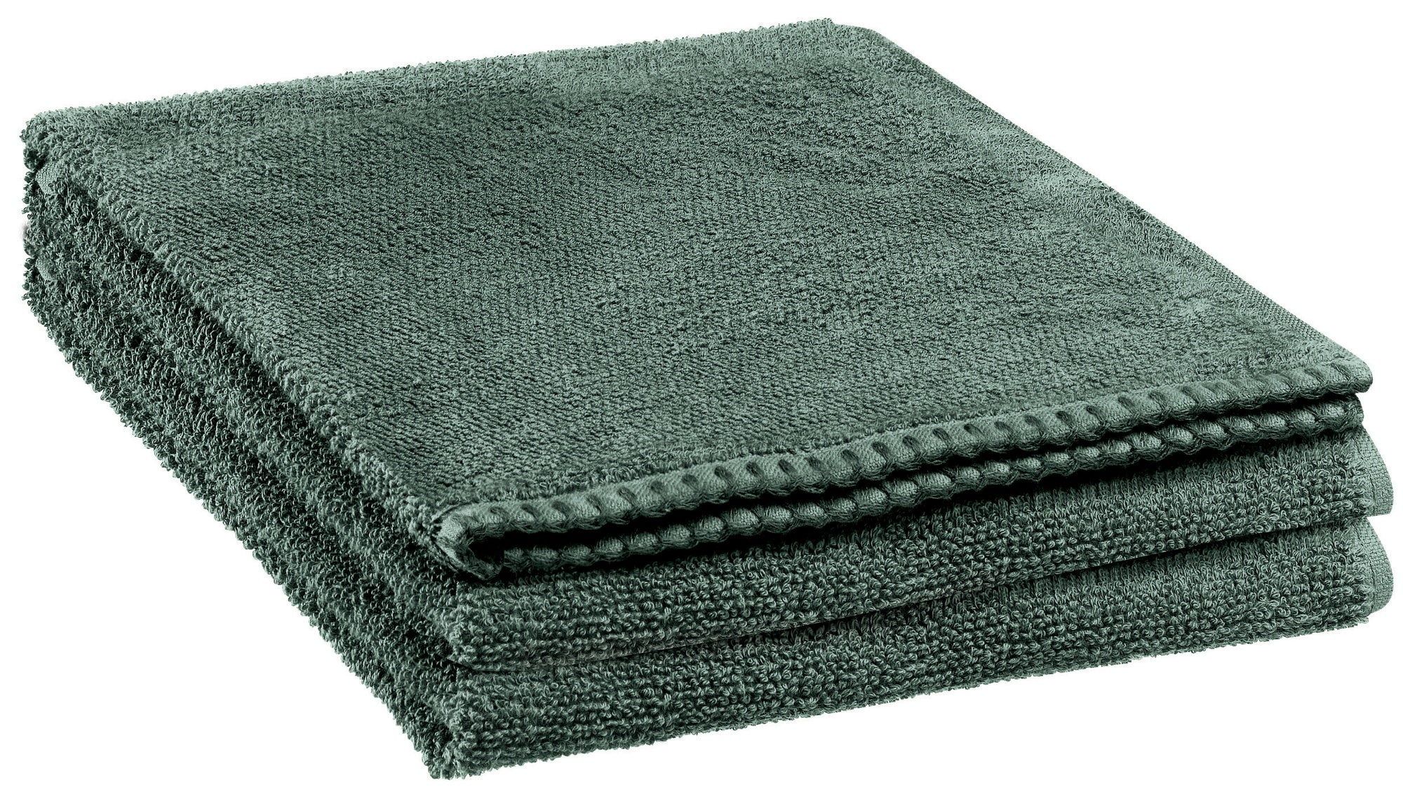 asciugamano da bagno bora felce, colore felce, taglia 90 x 150. asciugamano piegato su sfondo neutro per una visione pulita del prodotto