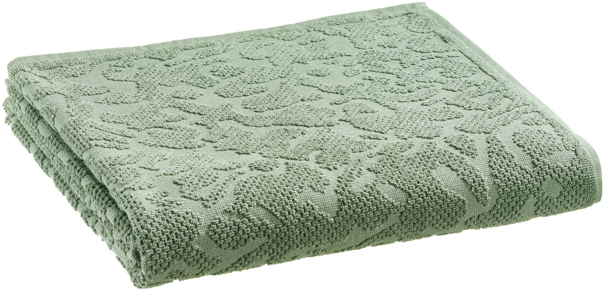 asciugamano da bagno gilda timo, colore timo, taglia 90 x 150. asciugamano piegato su sfondo neutro per una visione pulita del prodotto