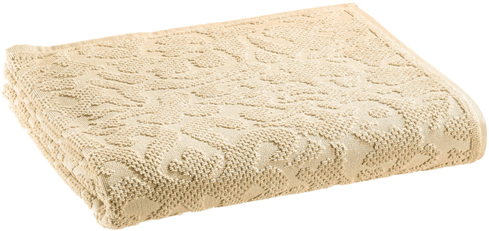 asciugamano doccia gilda lino, colore lino, taglia 70 x 130. asciugamano piegato su sfondo neutro per una visione pulita del prodotto