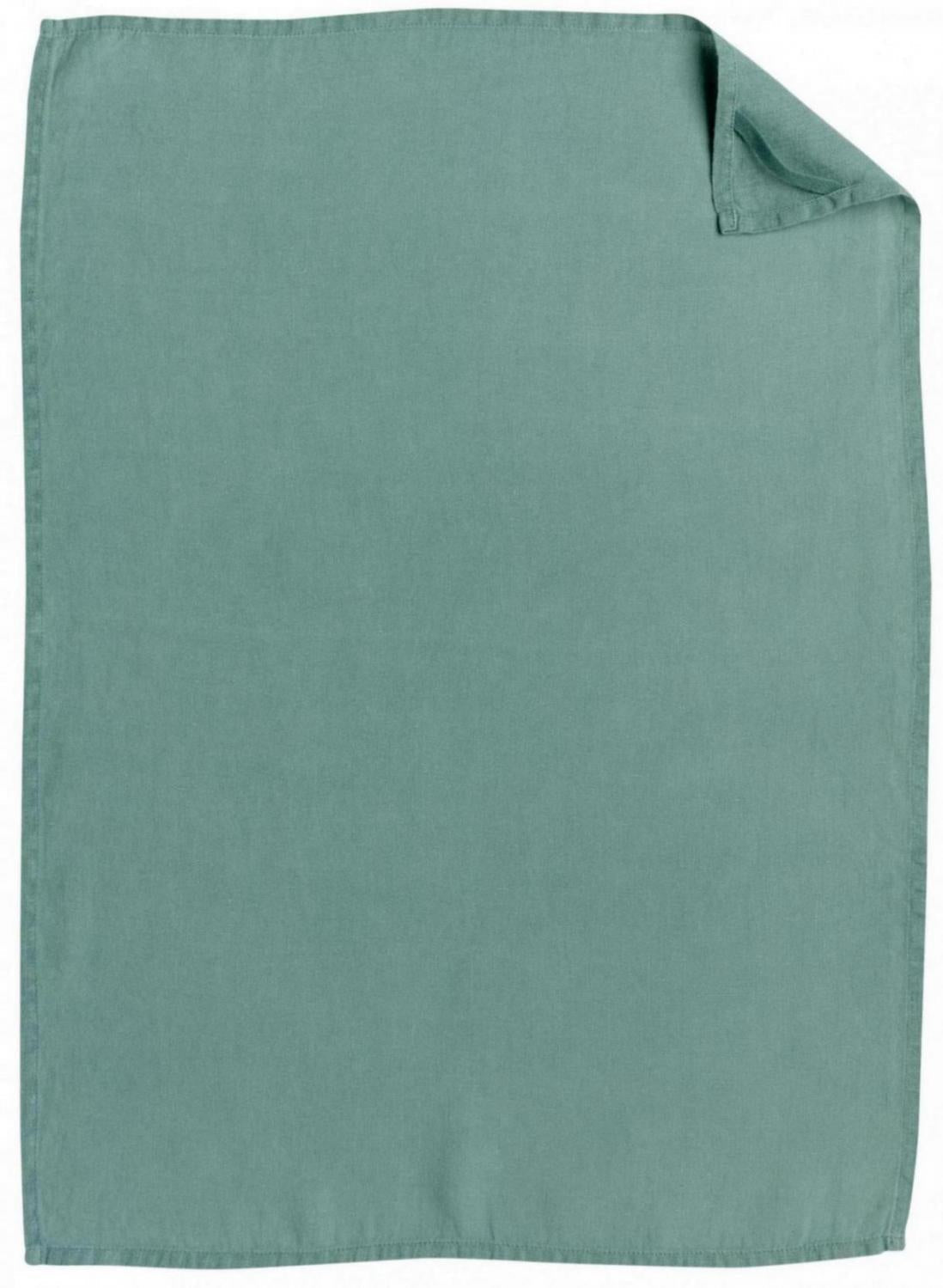 strofinaccio in canapa ciara salvia, colore salvia, taglia 50 x 70. asciugamano piegato su sfondo neutro per una visione pulita del prodotto