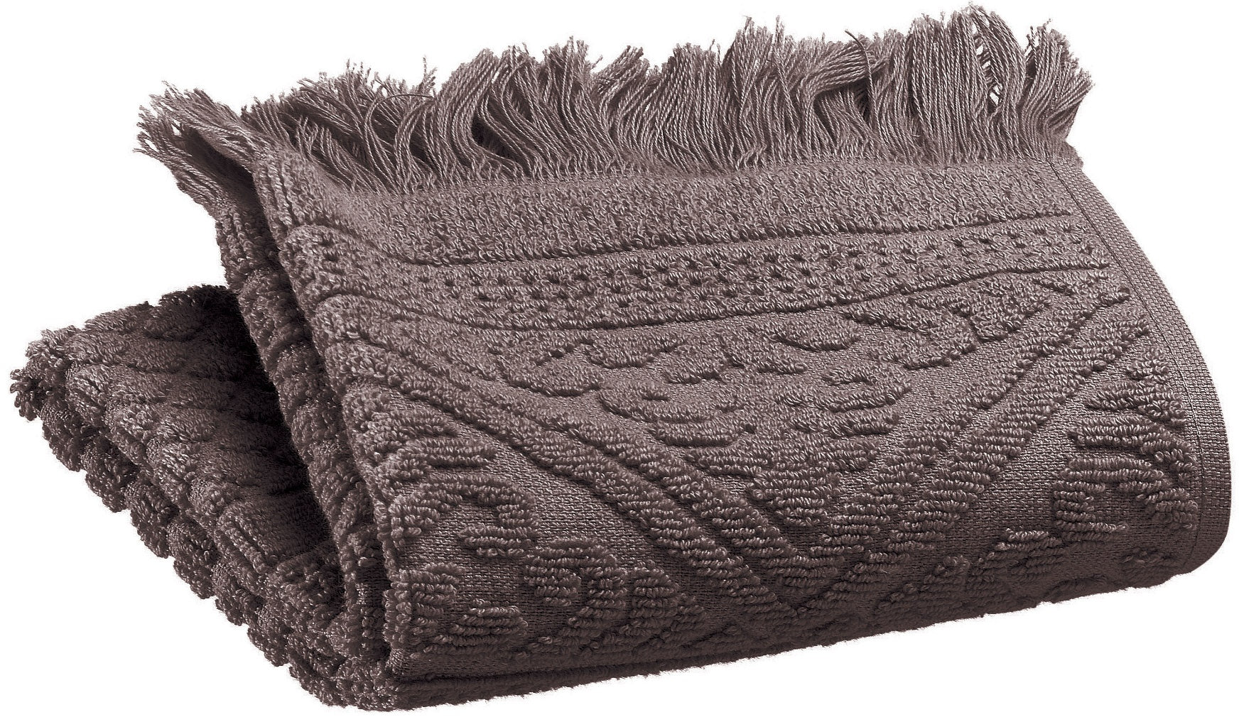 asciugamano ospite zoe ebano, colore ebano, taglia 30 x 50. asciugamano ospite piegato elegantemente su fondo neutro