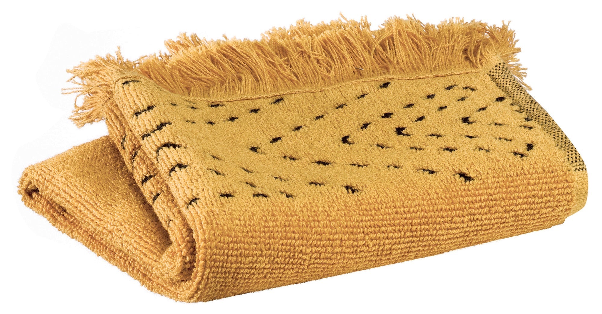 asciugamano ospite julia bronzo, colore bronzo, taglia 30 x 50. asciugamano ospite piegato elegantemente su fondo neutro