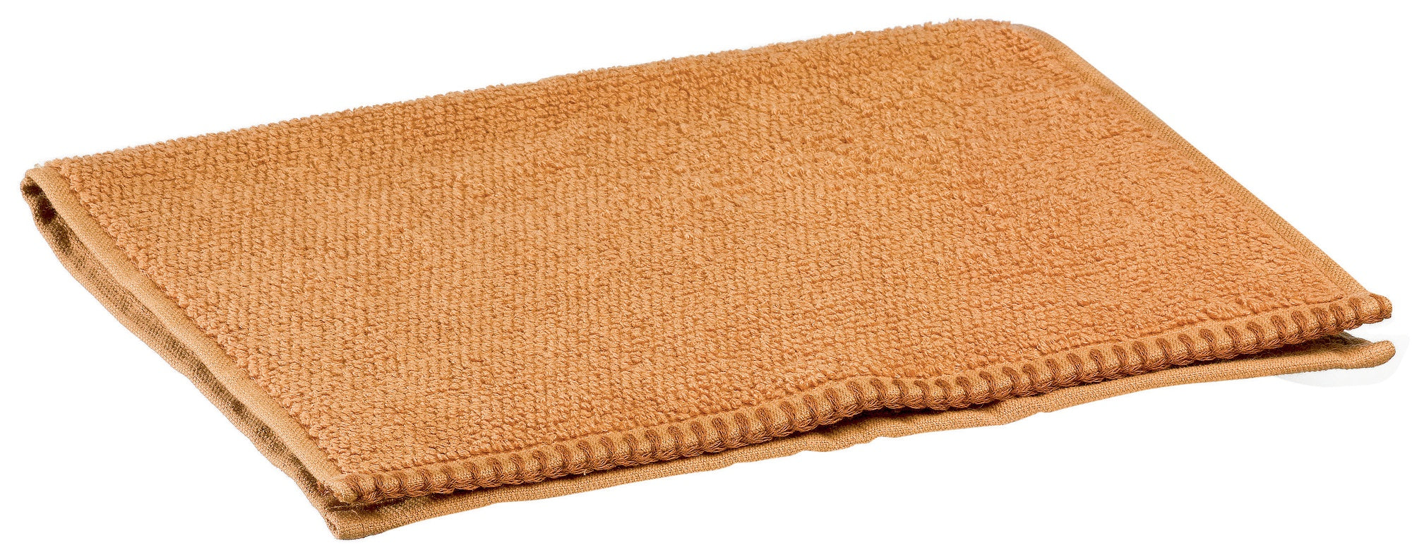 asciugamano ospite bora senape, colore senape, taglia 30 x 50. asciugamano ospite piegato elegantemente su fondo neutro