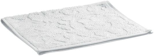 asciugamano ospite gilda neve, colore neve, taglia 30 x 50. asciugamano ospite piegato elegantemente su fondo neutro
