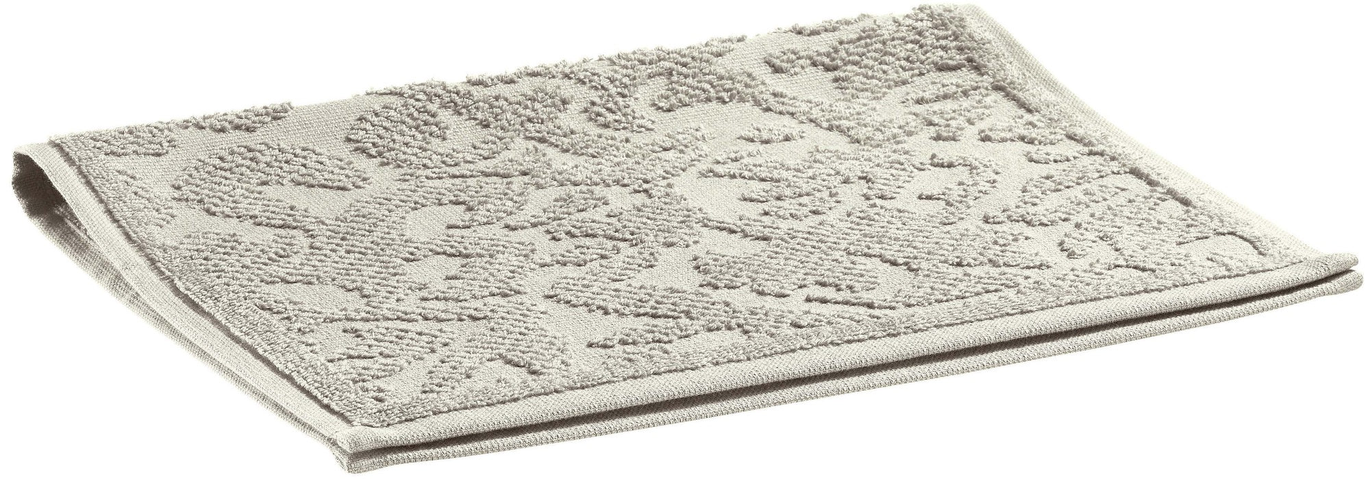 asciugamano ospite gilda perla, colore perla, taglia 30 x 50. asciugamano ospite piegato elegantemente su fondo neutro