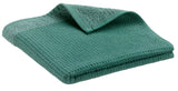 asciugamano ospite riciclato abby smeraldo, colore smeraldo, taglia 30 x 50. asciugamano ospite piegato elegantemente su fondo neutro