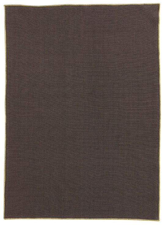 strofinaccio riciclato isae caffè, colore caffè, taglia 50 x 70. asciugamano piegato su sfondo neutro per una visione pulita del prodotto