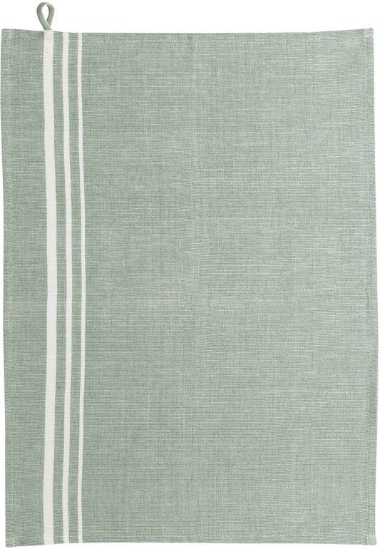 strofinaccio riciclato rib timo, colore timo, taglia 50 x 70. asciugamano piegato su sfondo neutro per una visione pulita del prodotto