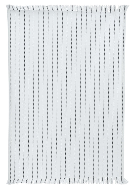 asciugamano riciclato chris bianco, colore bianco, taglia 50 x 70. asciugamano piegato su sfondo neutro per una visione pulita del prodotto