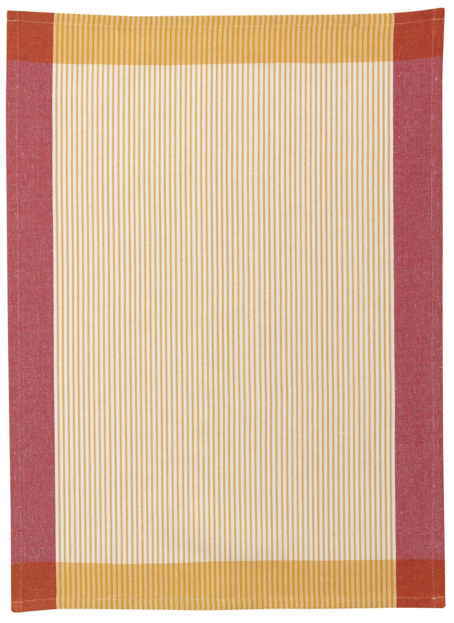 strofinaccio riciclato dinis girasole, colore girasole, taglia 50 x 70. asciugamano piegato su sfondo neutro per una visione pulita del prodotto