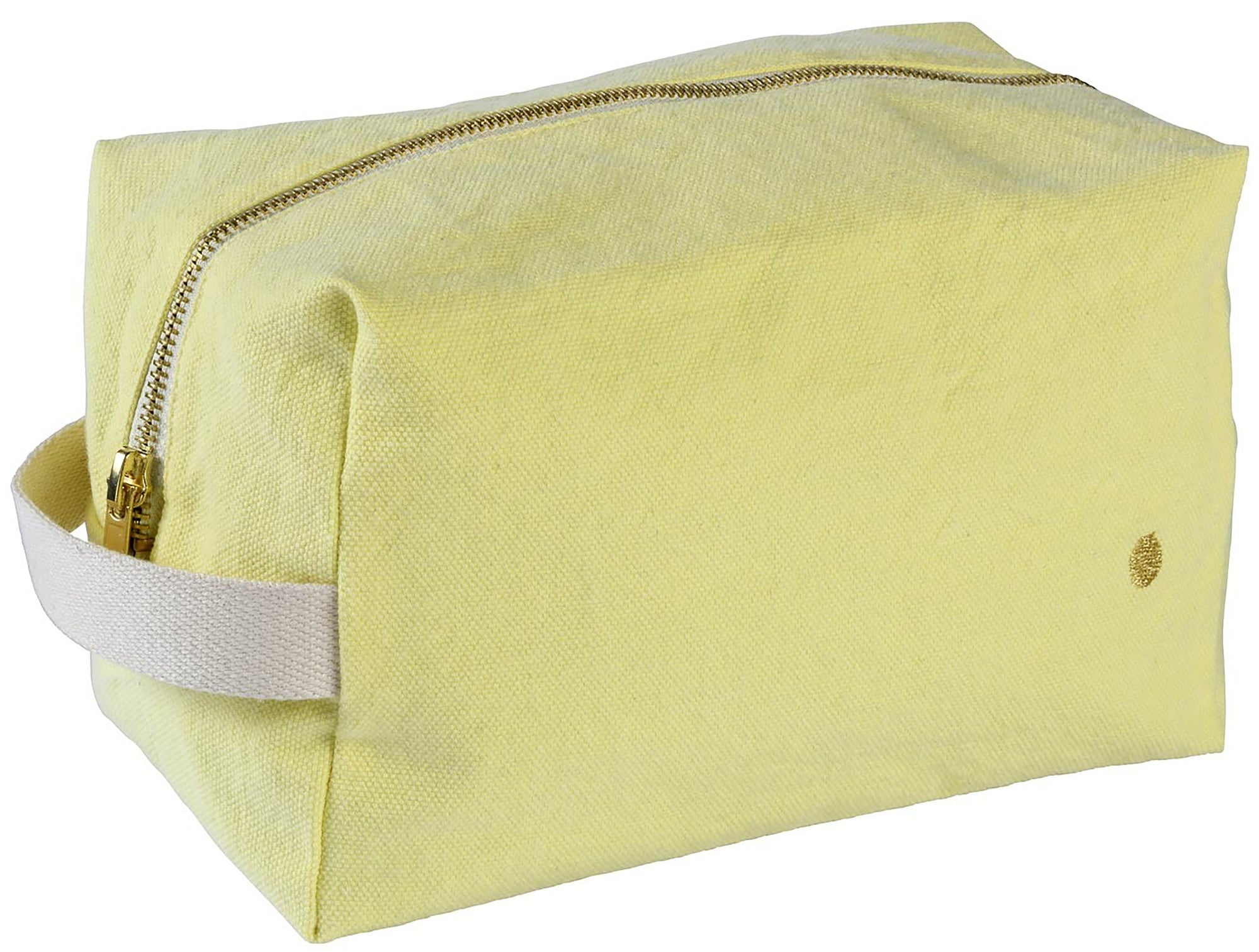 trousse cubo iona luce del sole, colore luce del sole, taglia 22 x 14 x 10,5. dettaglio del prodotto da bagno