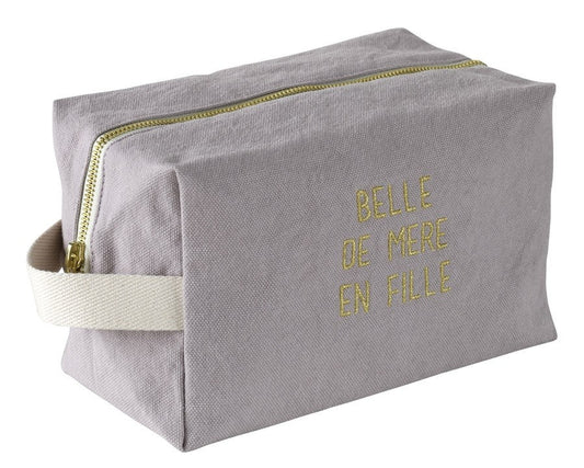 trousse cubo belle rosa, colore rosa, taglia 22 x 14 x 10,5. dettaglio del prodotto da bagno