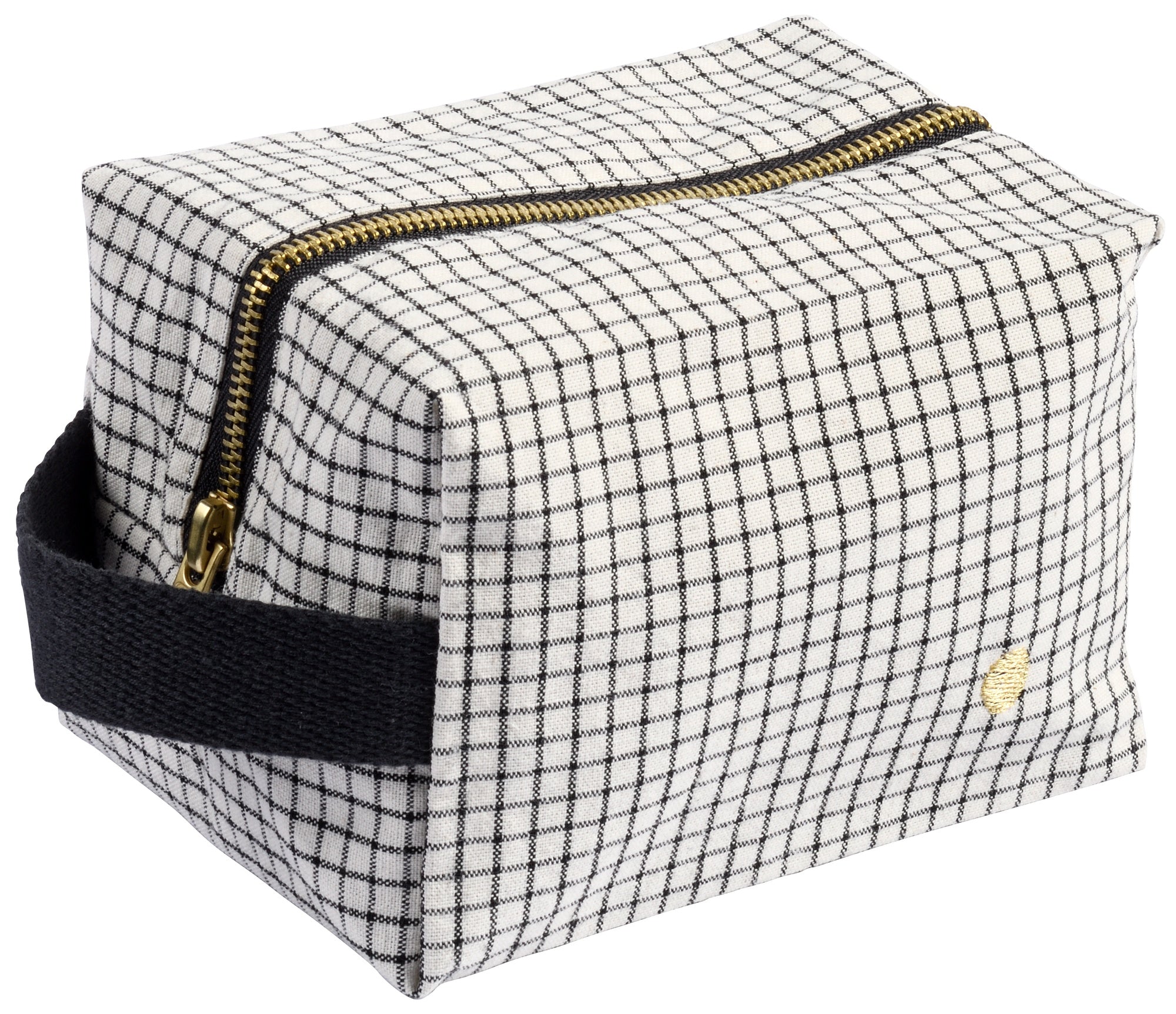 astuccio cubo gustave caviar, colore gustave caviar, taglia 15,5 x 10 x 10. dettaglio del prodotto da bagno