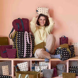 trousse de toilette mio ecru, colore ecru, taglia 18 x 22 x 8. beauty case sostenibile ideale per viaggi, weekend e uso quotidiano