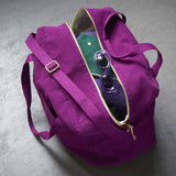 borsa da viaggio iona pioggia viola, colore pioggia viola, taglia 30 x 42 x 20. borsa da viaggio ecosostenibile perfetta per weekend fuori porta