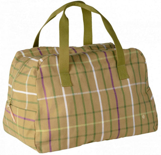 borsa da weekend scotty marrone, colore marrone, taglia 28 x 42 x 20. vista frontale della borsa da viaggio su sfondo bianco