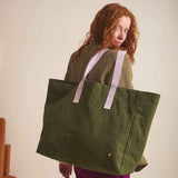 borsa shopper iona cavolo riccio, colore cavolo riccio, taglia 38 x 46 x 18. realizzata in tessuto sostenibile, ideale per uno shopping responsabile