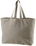borsa shopping riciclata grace ombra, colore ombra, taglia 35 x 40 x 15. vista frontale della borsa shopping in tessuto ecologico su sfondo neutro