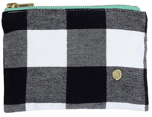 pochette max caviar, colore max caviar, taglia s. vista frontale della pochette in tessuto naturale su sfondo neutro