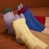 calzini yvette ciliegia, colore ciliegia, taglia 36/38. calzini in cotone biologico per un benessere quotidiano e sostenibile