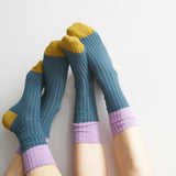 calzini yvette uragano, colore uragano, taglia 36/38. accessorio eco-friendly ideale per ogni stagione