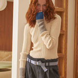 cintura ursule blu, colore blu, taglia 3 x 110. accessorio eco-friendly perfetto per completare un outfit sostenibile