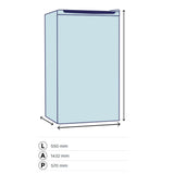 congelatore verticale dcv21sm3we0 168lt 4 cassetti e un ripiano con porta reversibile classe e bianco daya, ambientazione d’arredo con il prodotto protagonista