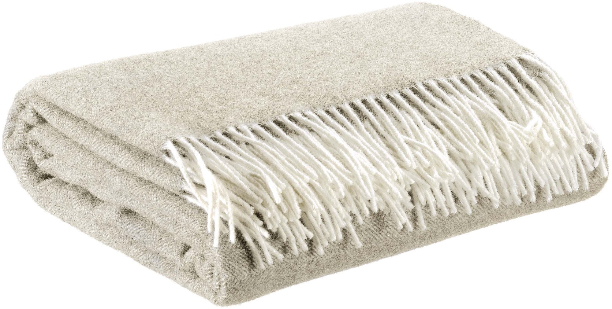 plaid carina nuvola, colore nuvola, taglia 130 x 190. vista frontale della coperta piegata su sfondo bianco