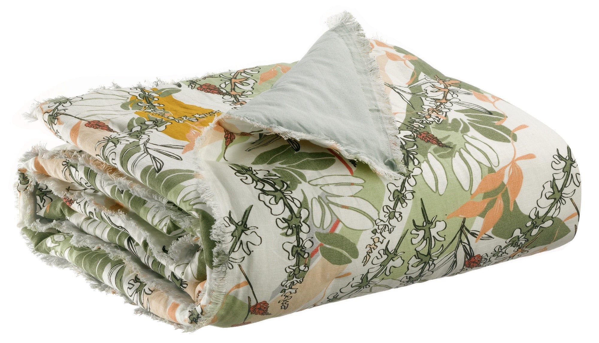 plaid gino neve, colore neve, taglia 135 x 200. vista frontale della coperta piegata su sfondo bianco