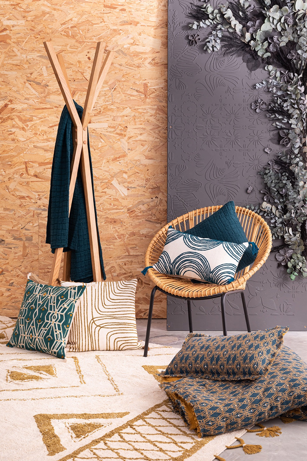 coperta swami olio, colore olio, taglia 180 x 260. coperta di qualità ideale per le notti fredde o il relax sul divano