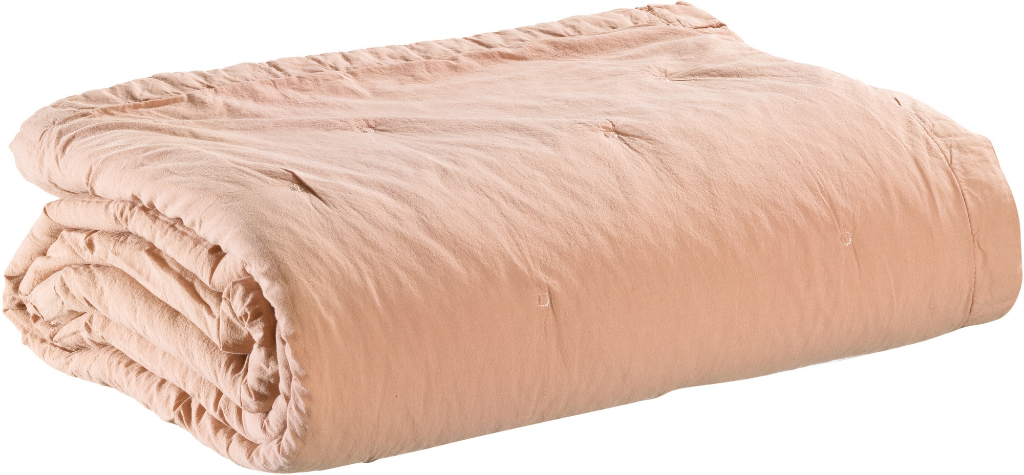 plaid tika dragée, colore dragée, taglia 180 x 260. vista frontale della coperta piegata su sfondo bianco