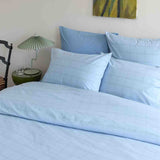 copripiumino chloe cielo, colore cielo, taglia 240 x 220. facile da cambiare per un look sempre fresco