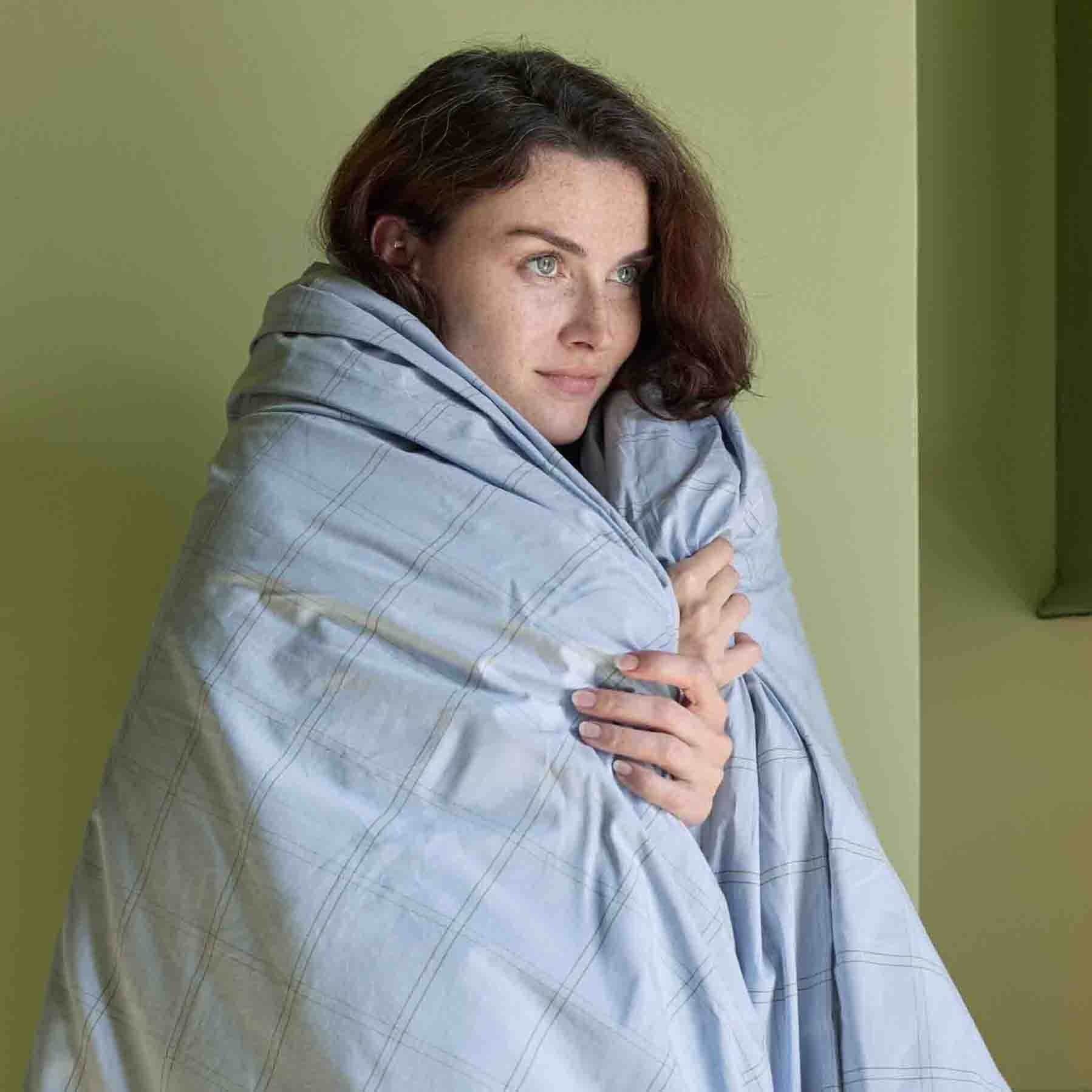 copripiumino chloe cielo, colore cielo, taglia 240 x 220. protezione elegante per il piumino