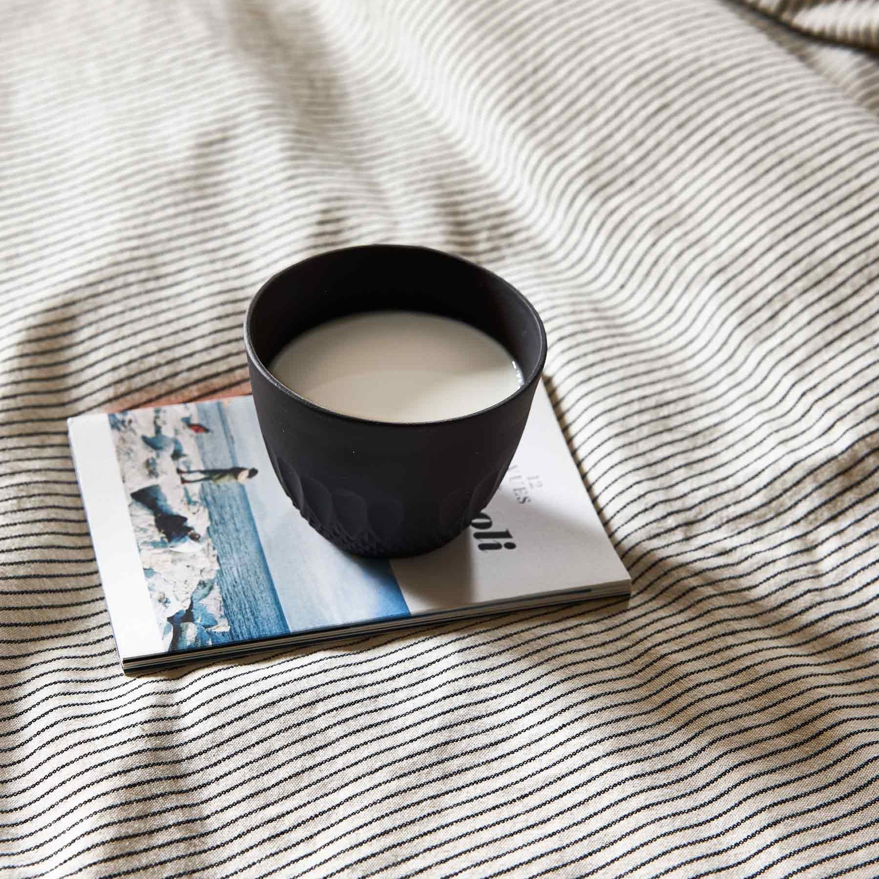 copripiumino leonie caviale, colore caviale, taglia 240 x 220. facile da cambiare per un look sempre fresco