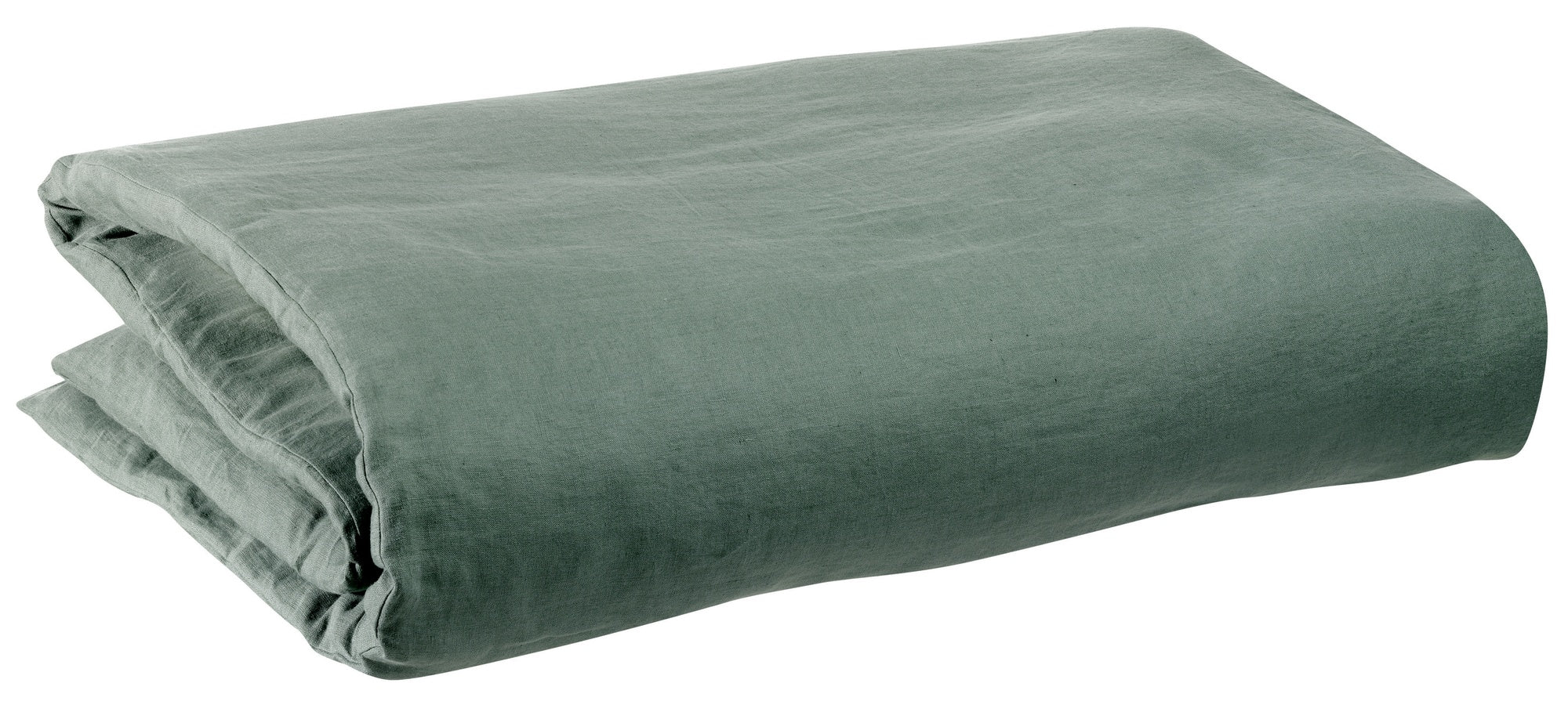 copripiumino zeff timo, colore timo, taglia 240 x 220. copripiumino piegato su sfondo neutro per una visione dettagliata