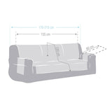 copridivano valeria 3 posti grigio 155, copridivano in ambiente domestico per protezione e stile