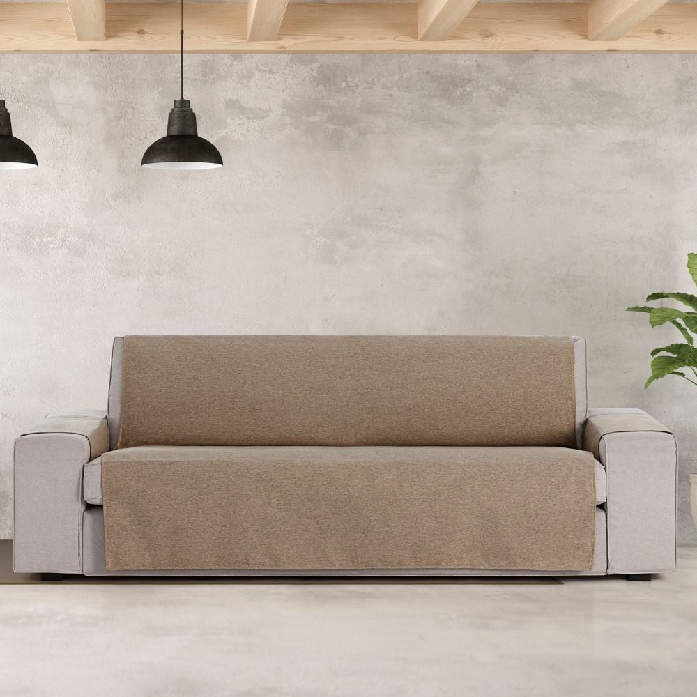 copridivano valeria 4 posti beige 190, dettaglio del tessuto e texture del copridivano