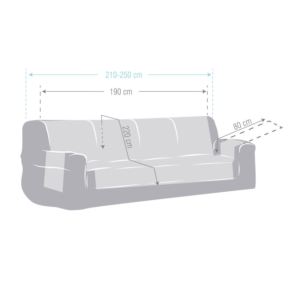 copridivano valeria 4 posti beige 190, copridivano in ambiente domestico per protezione e stile