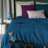 copripiumino celeste uragano, colore uragano, taglia 140 x 200. soluzione elegante per proteggere e valorizzare il piumino